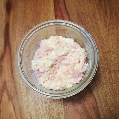 Risotto perlé jambon / fromage