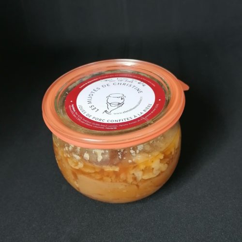 Joues de porc confites à la bière